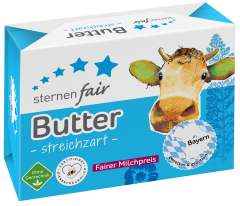 streichzarte sternenfair Butter